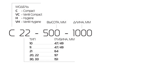 Стальной панельный радиатор STI VC 22-300-500