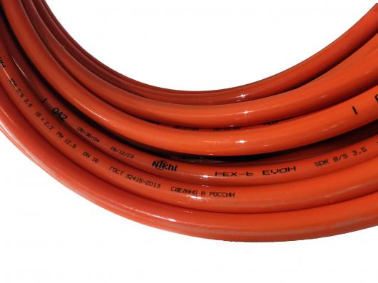 Труба NIKHI PEX-B EVOH d16x2.2 Оранжевая (200м)