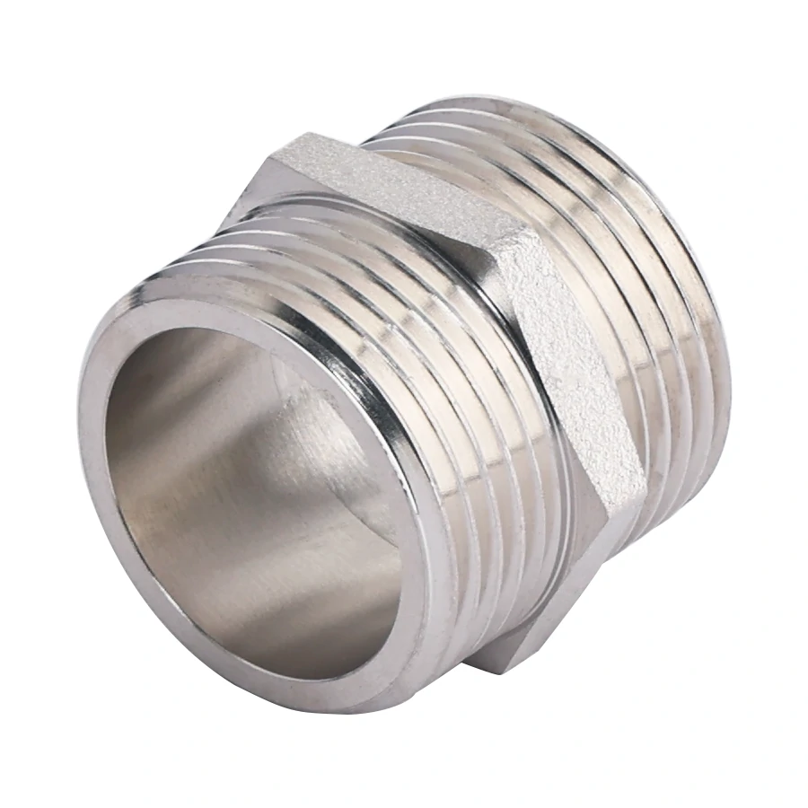 Ниппель никелированный  3/4" ш/ш (ZEISSLER)