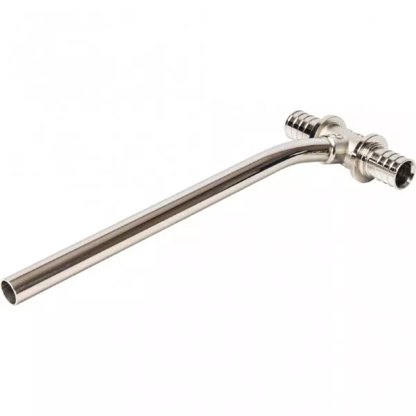 Т*образная труба из нержавеющей стали для подключения радиатора  20 (2,8) х 15 х 20 (2,8) мм, -250 м