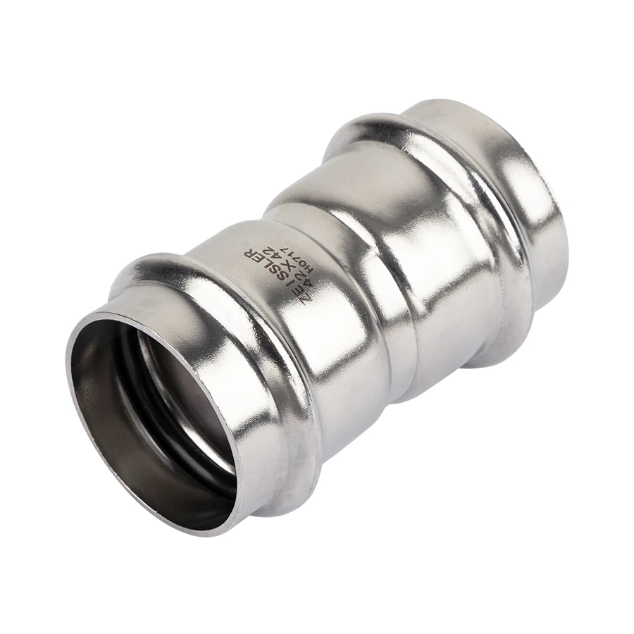 Двухраструбная пресс-муфта из нержавеющей стали 54*42mm