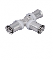 Пресс-фитинг. Тройник никелированный  26*16*26