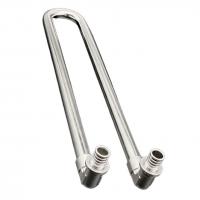 Угольник радиаторный с хромированной латунной трубкой, сдвоенный 16 (2,2) х 15 мм, 30 см