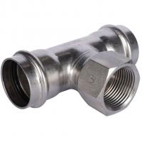 Пресс-тройник из нержавеющей стали с внутренней резьбой 54mm*1