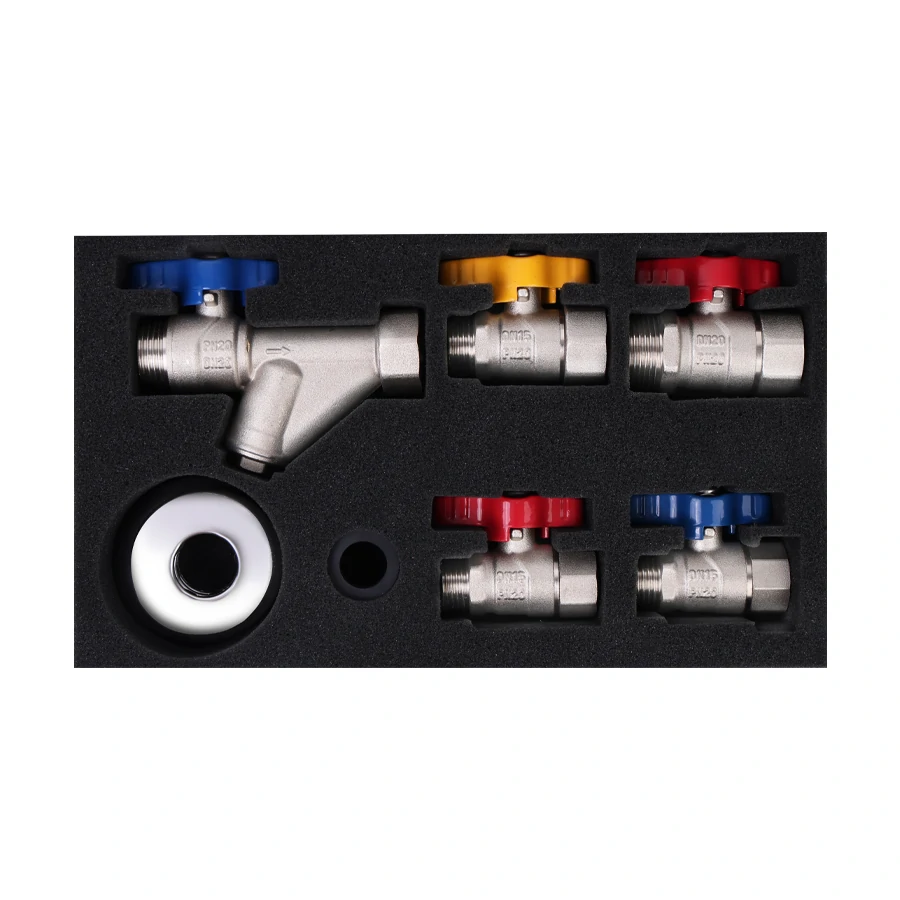 Набор кранов для газового котла(прямой)