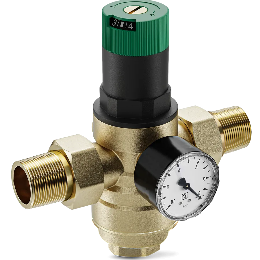 Клапан понижения давления для холодной воды, мембранный  3/4