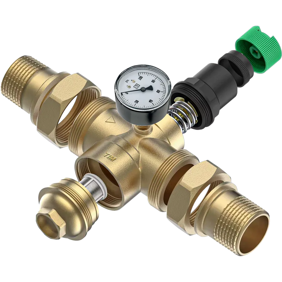 Клапан понижения давления для холодной воды, мембранный  3/4