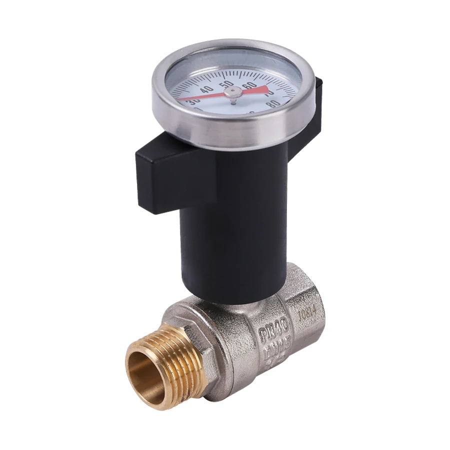 Кран шаровой  c термометром 1/2 г/ш