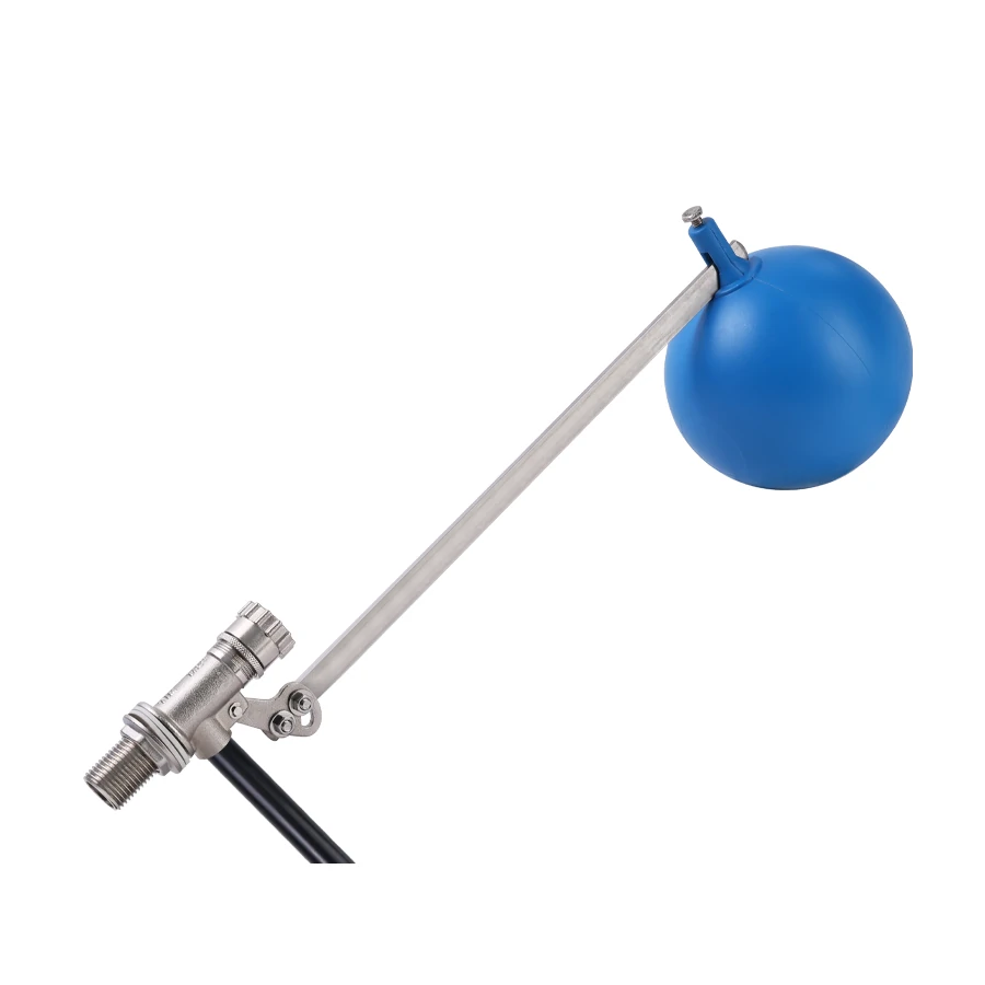 Регулируемый бесшумный поплавковый клапан  для высоких давлений в комплекте с наполнительной труб,дл