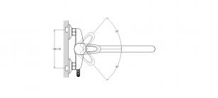 Смеситель для ванны 1-Х с длинным изливом Ф40 KLO6-A048