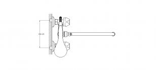 Смеситель для ванны 2-Х с изливом QTZ7-B856