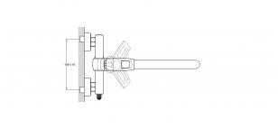 Смеситель для ванны 1-Х с длинным изливом Ф35 LEF6-A232