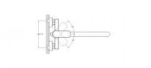 Смеситель для ванны 1-Х с длинным изливом Ф35 NEB7-A123