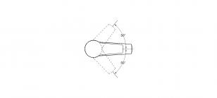 Смеситель для умывальника на гайке Ф40 LWZ1-A182