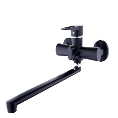 Смеситель для ванны 1-Х с длинным изливом Ф35 черн. NUD7-A045YB