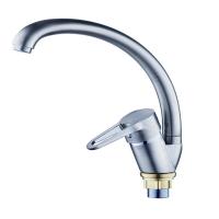 Смеситель для умывальника на гайке, сатин Ф35 NUD4-A045KH