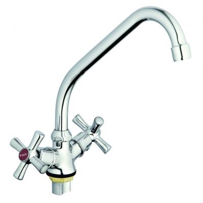 Смеситель для кухни металл. гайка 1/2 QFR4-A722