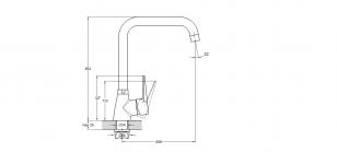 Смеситель для кухни 1-X ZOP4-A045