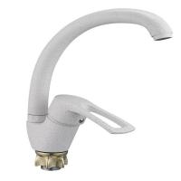 Смеситель для кухни 1-Х гайка, утка бел.8G4-A181KW