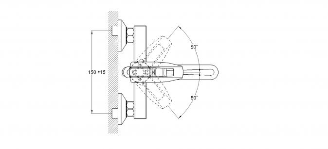 Смеситель для ванны 1-Х  Ф35 LOF3-A033