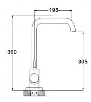 Смеситель для кухни одноручковый ZAP4-B090