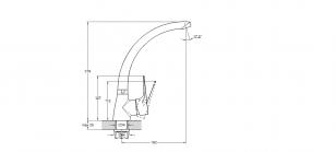 Смеситель для кухни 1-X ZOP4-B045