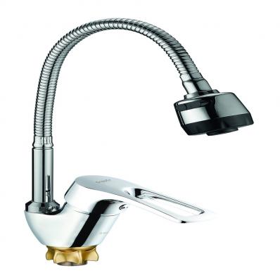 Смеситель для кухни с гофр. изливом, ?40 8G4-E181