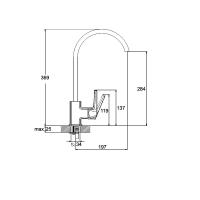 Смеситель для кухни LOF4-A033
