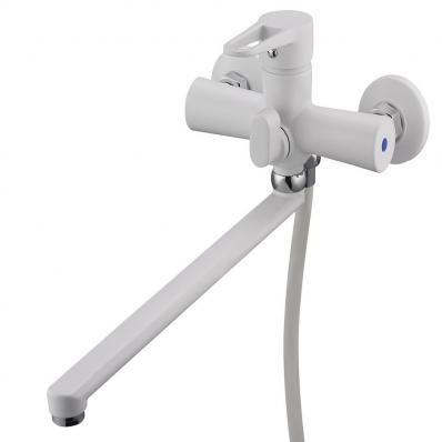Смеситель для ванны 1-Х с длинным изливом Ф35 бел. NUD7-A045YW