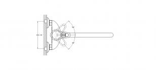 Смеситель для ванны 1-Х с длинным изливом Ф40 KLO7-A048