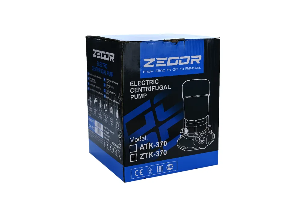 ЦЕНТРОБЕЖНЫЕ БЫТОВЫЕ НАСОСЫ ZTK370