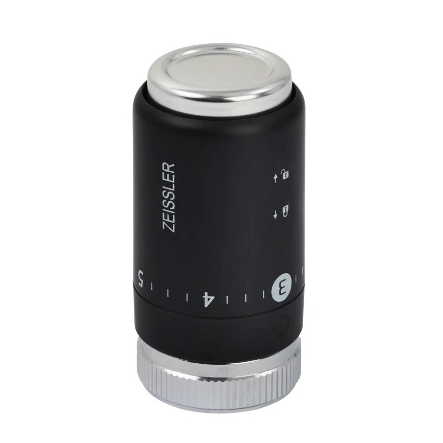 Головка термостатическая компактная  M30*1.5mm (черная)