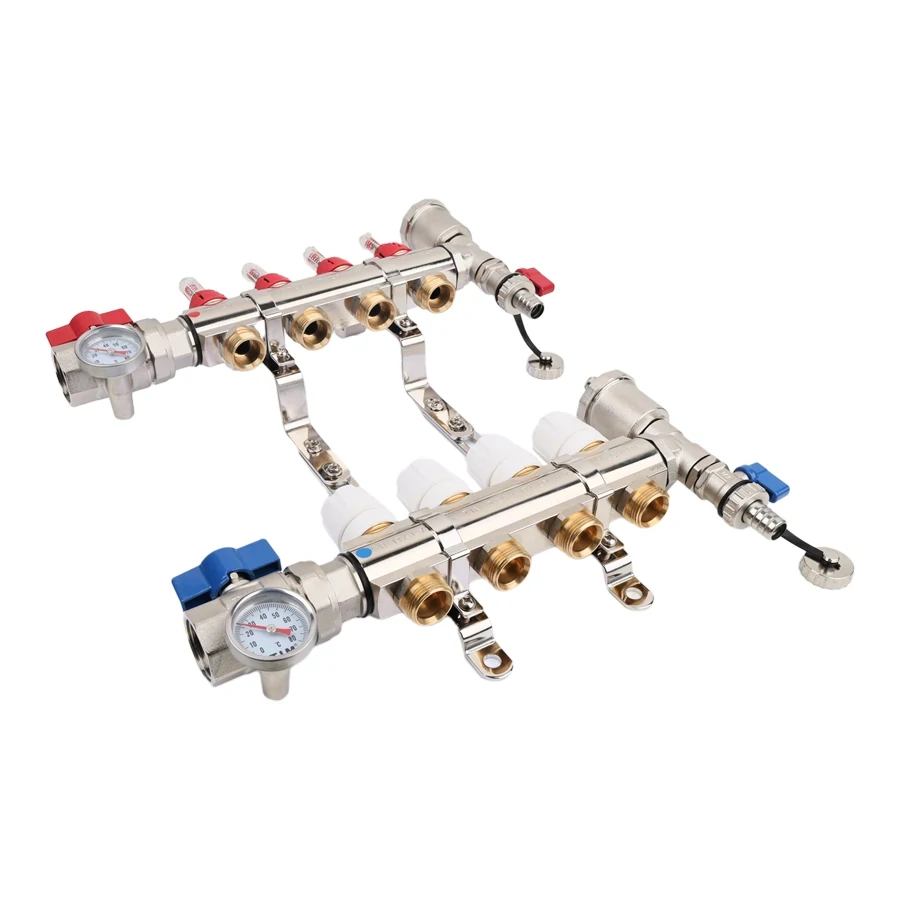 Коллекторная группа 1", 11 вых, латунный корпус