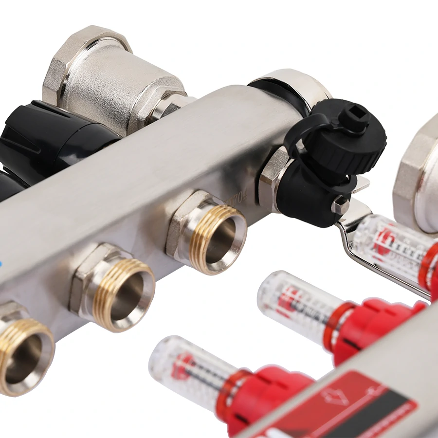 Коллекторная группа 1", 3 ходов, нержавеющий корпус, без кран.