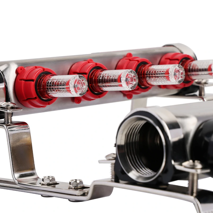 Коллекторная группа упрощеный вариант "КВАДРАТ", из нержавеющей стали, 1", 6 ходов