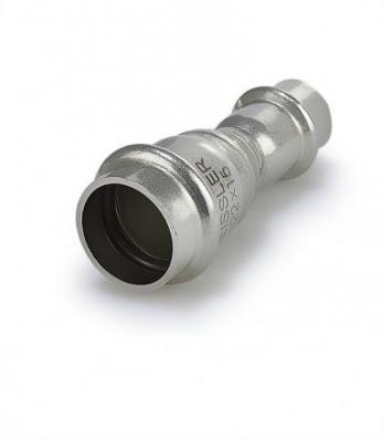 Двухраструбная пресс-муфта из нержавеющей стали 35*28mm