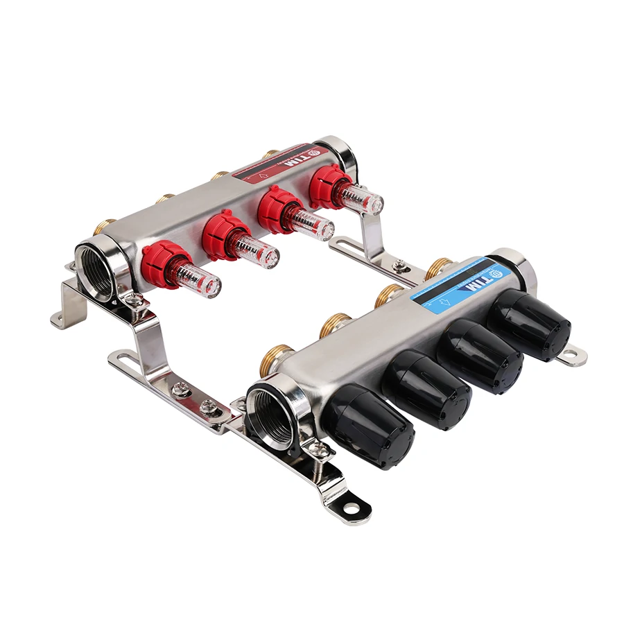 Коллекторная группа упрощеный вариант "КВАДРАТ", из нержавеющей стали, 1", 8 ходов