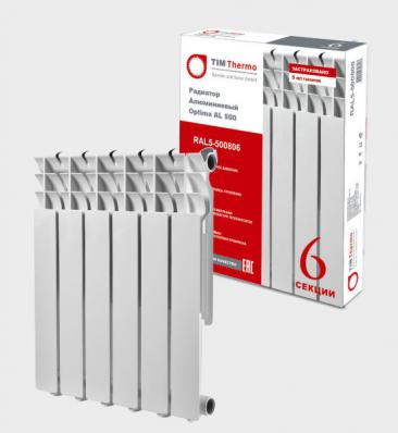 Радиатор биметаллический TIM Thermo Optimum 80/500 10 сек.