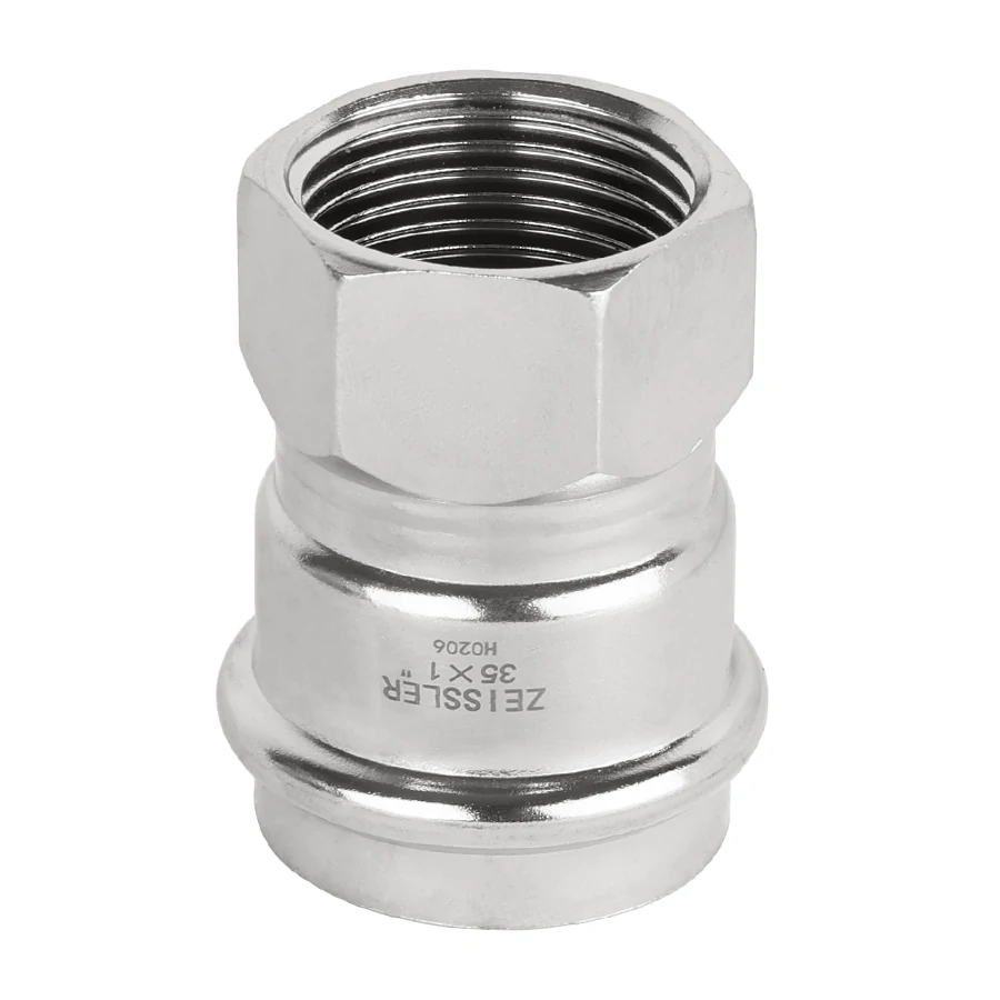 Пресс-фитинг из нержавеющей стали с внутренней резьбой  28mm*1