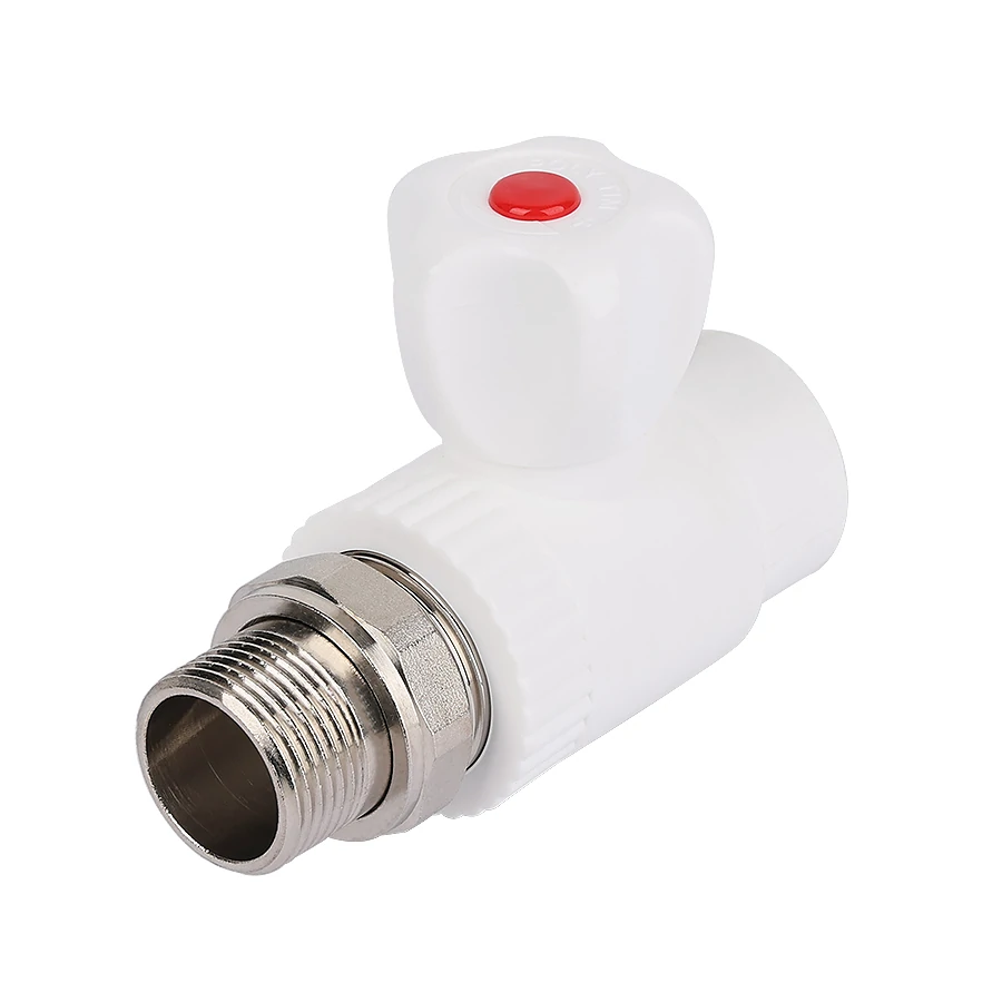 PPR Вентиль шаровый радиаторный прямой НР 20*1/2