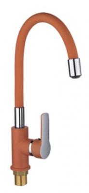 Смеситель для кухни 1-Х с гибким изливом Оранж.P40237-10