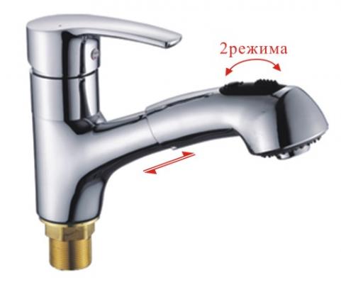 Смеситель для кухни 1-X (гайка) 40мм  P6008