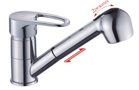 Смеситель для кухни 1-X 40мм  P6021