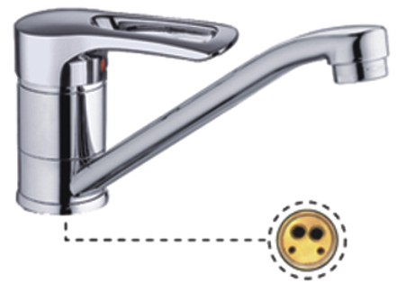 Смеситель для кухни 1-X с кор. изл.40мм  P4522