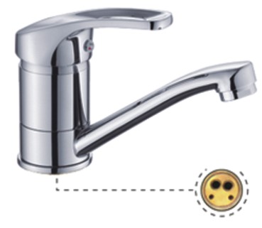 Смеситель для кухни 1-X с кор. изл.40мм  P4527