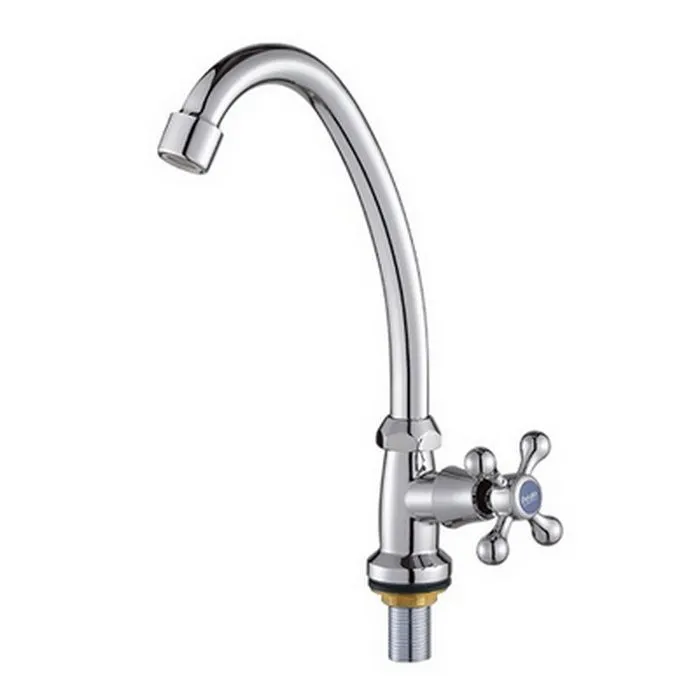 Смеситель для кухни 1-X с высок. изл.(гайка)  P4165