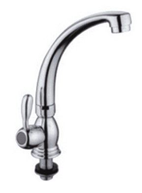 Смеситель для кухни 1-X с высок. изл.(гайка)  P4174