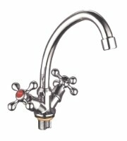 Смеситель для кухни 2-X с высок. изл. (гайка) P4965
