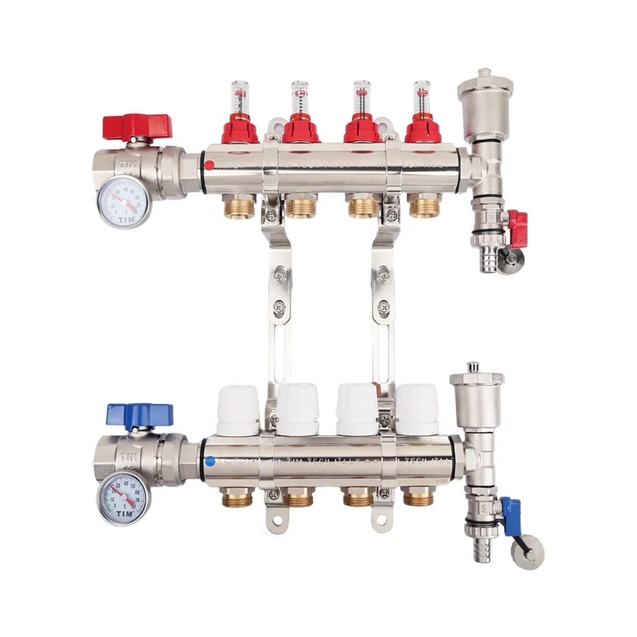 Коллекторная группа 1", 5 вых, латунный корпус