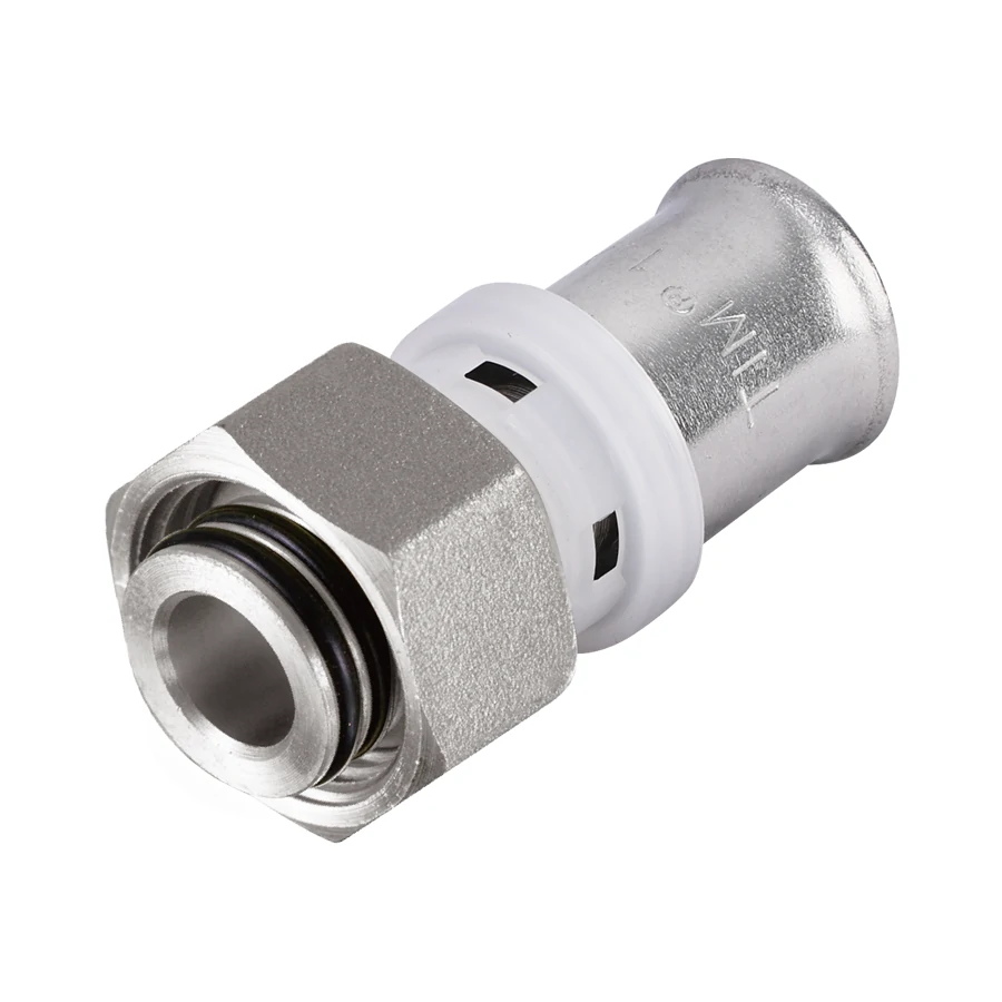 Пресс-фитинг, Муфта с накидной гайкой под конус 16*1/2 внутр.